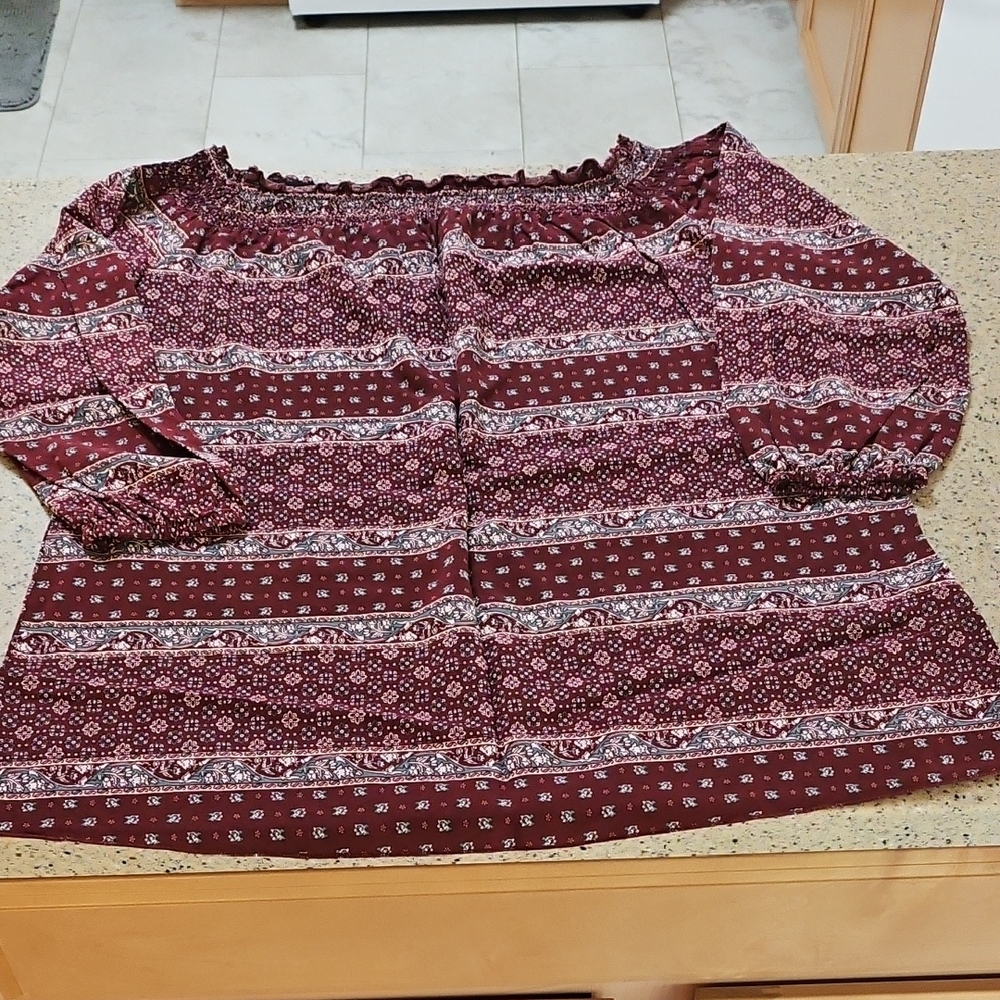The Hanger Boatneck Rayon Blouse